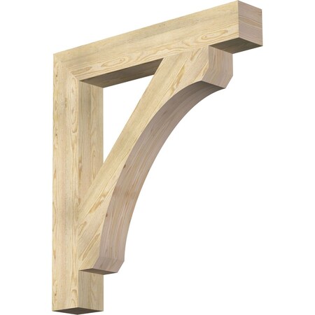 Ekena Millwork Legacy Block Rough Sawn Bracket, Douglas Fir, 6"W x 40"D x 44"H BKT06X40X44LEC05RDF